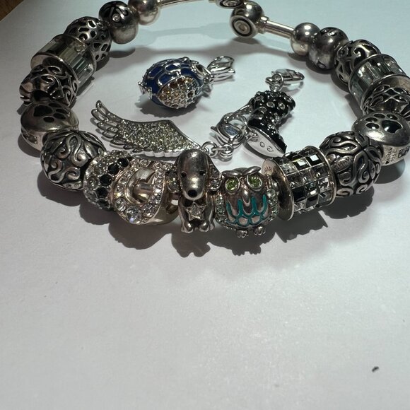 Authentic Swarovski Never Worn Pandora Charm Bracelet - Picture 11 of 15